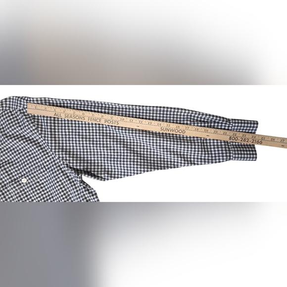 Orvis Large Country Twill Gingham Button Down Shirt - Picture 8 of 9